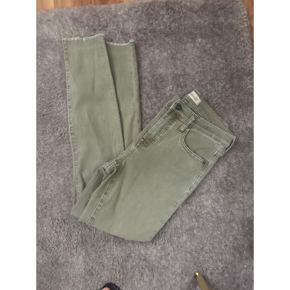Madewell Skinny Jeans Women’s Size 26 Green High Rise Stretch Denim Pants Casual - Picture 2 of 8